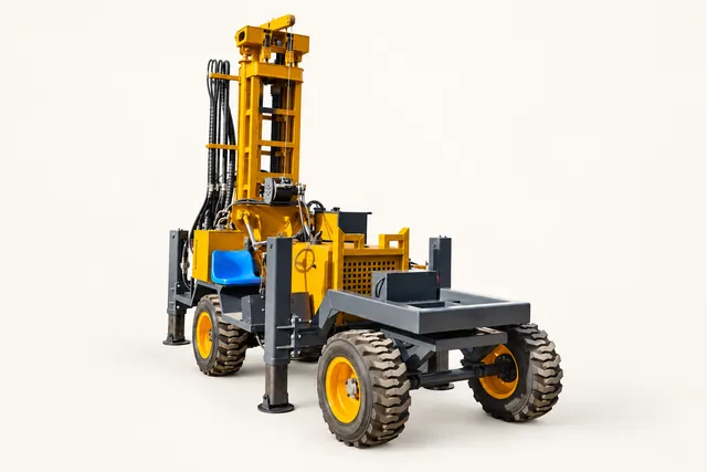200 m Wheeled Water Well Rig for Farms