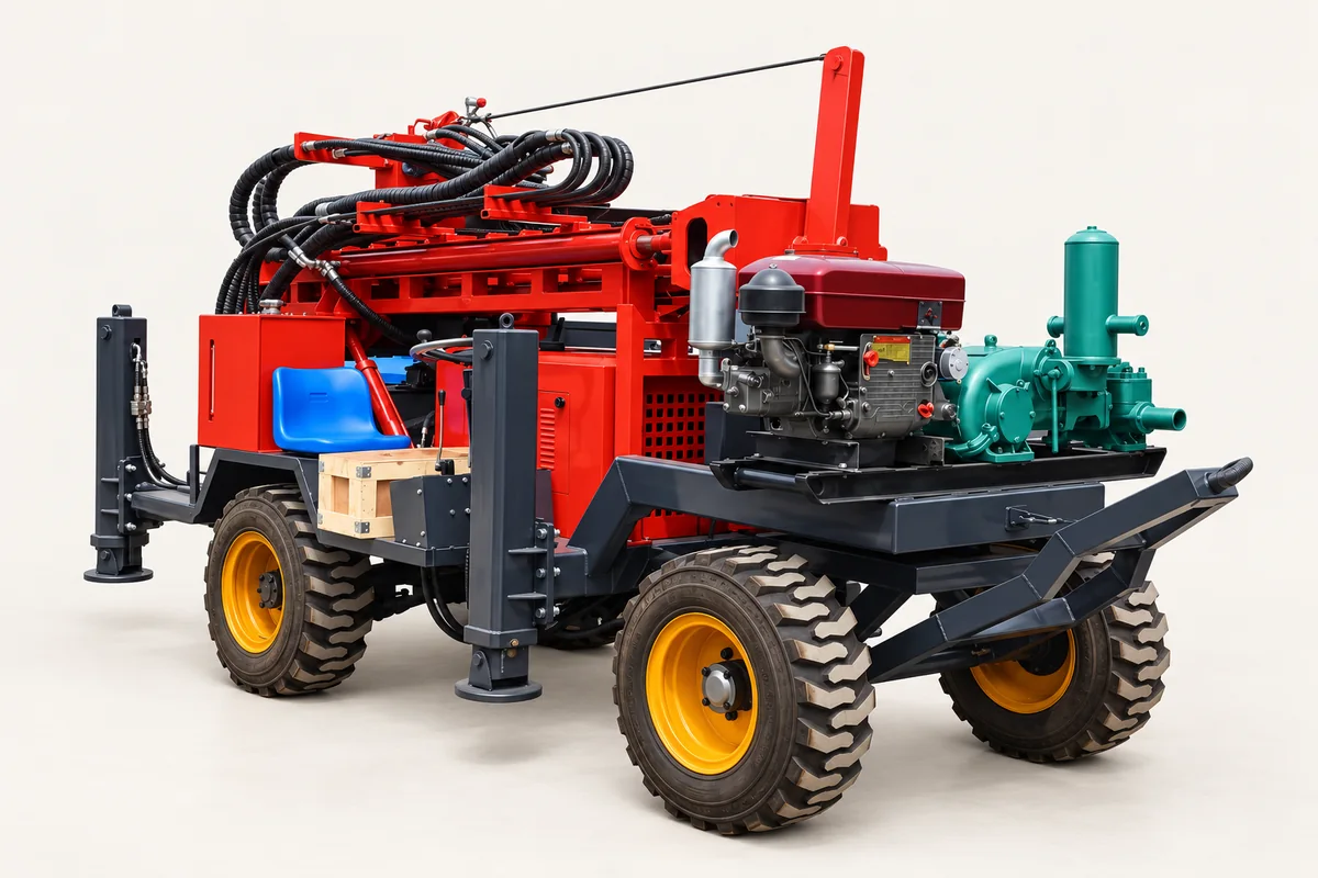 200 m Trailer Water Well Rig