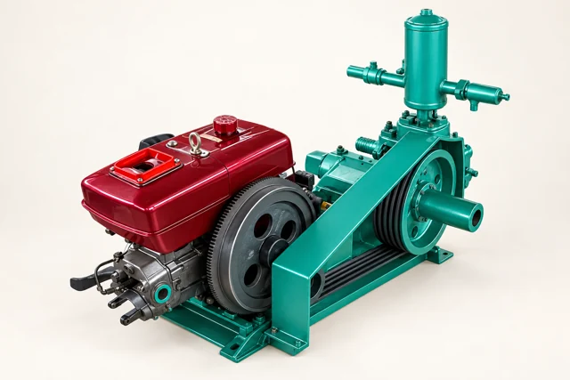 BW200 Double-Cylinder Mud Pump configuration example